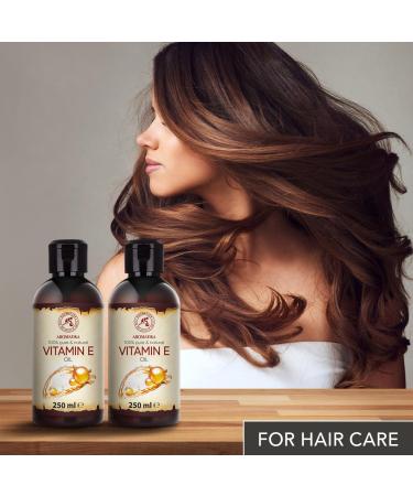 Vitamin E Oil Set 2x250ml - Natural Moisturizer for Face Body & Hair | Rich in Vitamin E for Ultimate Skin & Hair Care - Buy Online on GoSupps.com