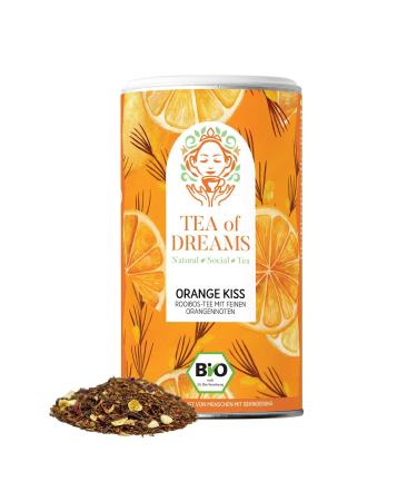 Tea of Dreams Organic Rooibos Tea - "Orange Kiss" Rooibos Tea with a hint of orange - Loose Leaf Tea - 160g