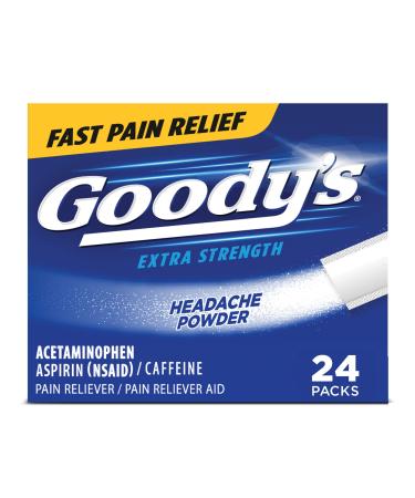 Goody's Extra Strength Headache Powder temporarily relieves minor aches and pains due to headaches, minor arthritis pain, colds, backaches, muscle aches, toothaches and menstrual cramps
