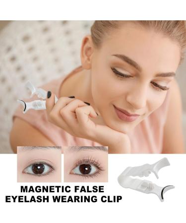 Magnetic False Eyelashes Clip - Lash Clip Applicator Helper Tool Magnetic False Eyelash Applicator | Portable Magnetic Eyelashes Applicator Tool for Women Girls Friends (White)(2.09x1.46 Inches) - Buy Online on GoSupps.com
