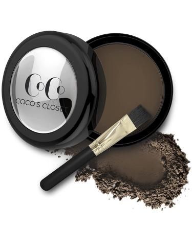 Water-resistant Eyebrow Tint Powder Dark Brown  Micro-fine Soft Rich Brow Powder  Buildable All-day Color  Goes on Easy and Smoothly for a Natural Look BrownDark