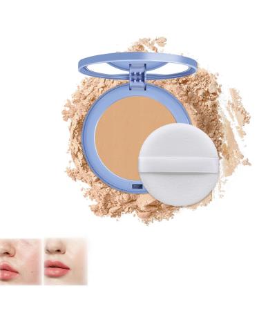 Currentlye Polvo Compacto Gagk Matte Pressed Powder Matte Wet And Dry Powder Polvo Compacto Mate Oil Control Flawless Makeup Setting Powder (#03 Pure Beige)