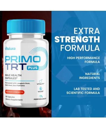 Primo TRT Pills PrimoTRT Maximum Strength Supplement Capsules Primol PrimeTRT Advanced Formula Premium Prime Performance Blend All Natural Ingredients PrimaTRT Energy Reviews (60 Capsules) - Buy Online on GoSupps.com