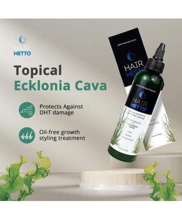 HAIRMETTO Topical Ecklonia Cava Scalp Treatment for Hair Regrowth Oil-free Flexible-hold Styling Gel with MSM Niacinamide and Biotin 4 oz bottle Solid - Buy Online on GoSupps.com
