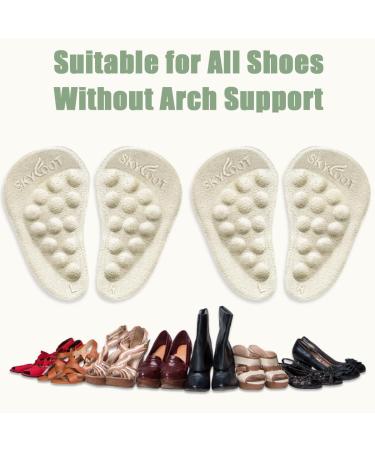 Skyfoot Arch Support Shoe Inserts for Flat Feet & High Arches | Gel Pads for Plantar Fasciitis & Pain Relief - Shop Now - Buy Online on GoSupps.com