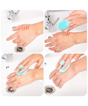 4 Pack Silicone Facial Cleansing Brush Set for Deep Skin Care - Exfoliator, Blackhead & Acne Remover, Pore Pad - Multi-colored - Buy Online on GoSupps.com