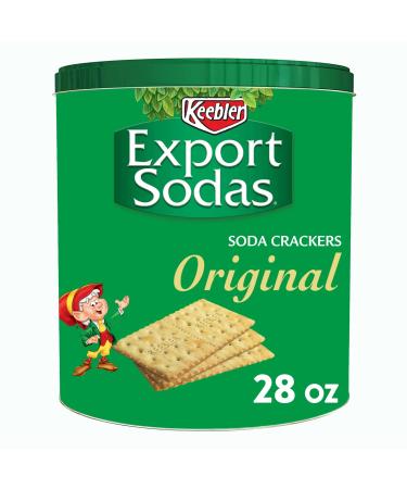 Export Sodas Crackers, Soup Crackers, Lunch Snacks, Original, 28oz Can (1 Can) 1.75 Pound (Pack of 1)