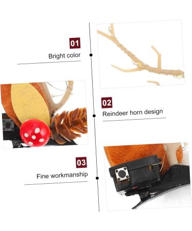 minkissy 2 Pairs Christmas Glow Barrette Winter Hair Barrettes Christmas Hair Clips for Women Pine Cone Berry Hairpins Led Deer Antlers Hair Clips Hair Bands Resin Elk Miss Pine Cones - Buy Online on GoSupps.com