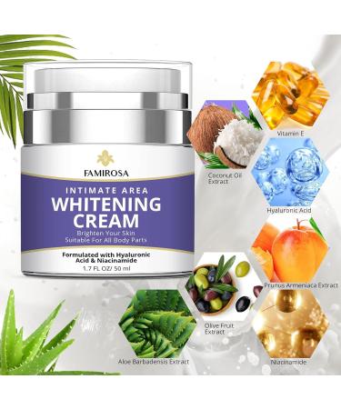 FAMIROSA Dark Spot Corrector for Face and Body: Dark Dpot Remover for Intimate Areas Neck Underarms Elbows Knees Bikini - Rapid Tone Repair Cream 1.7 fl oz (50ml) - Buy Online on GoSupps.com