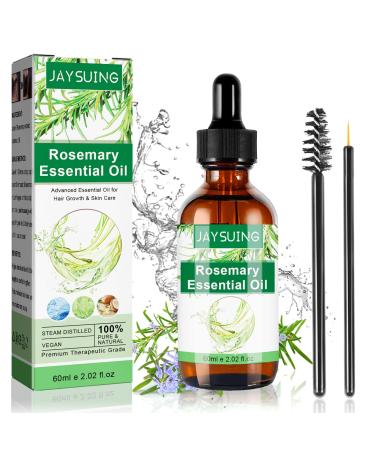 Rosemary oil hair rosemary oil for scalp and hair 60ml Rosemary Oil for Hair 100% natural rosemary hair growth accelerate rosemary oil for aromatherapy massage and aromadiffusion Suitable organic