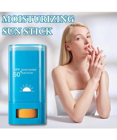 Buy Sunscreen Stick SPF 50+ - Lightweight Water Resistant Face Sunscreen for All Skin Types - Effective UV Protection & Moisturizing | International Shipping - Buy Online on GoSupps.com