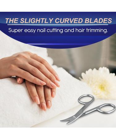 CRUZE Nail Scissors | Professional Multi-Purpose Manicure Curved Blade Scissors for Men and Women Nails Cuticle and Thick toenails - Buy Online on GoSupps.com