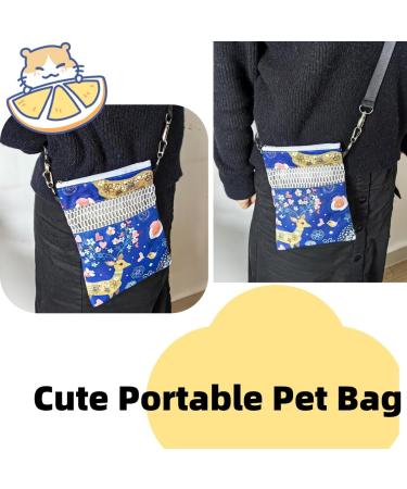 Little Bean Sugar Glider Hammock Bonding Pouch: Small Waterproof Pocket for Rat, Hedgehog - Soft Nest Bed Hideout, Blue - Buy Online on GoSupps.com