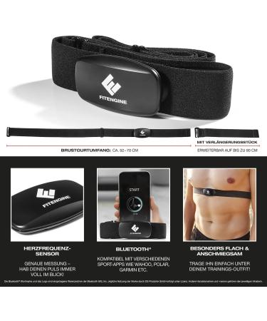 FitEngine Unisex Adult Heart Rate Monitor - Black One Size | Shop Now for International Shipping - Buy Online on GoSupps.com