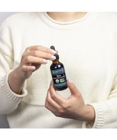 Global Healing Organic Zinc Liquid Supplement - Immune Boost & Healthy Aging - Non-GMO, Vegan - 2 Fl Oz - Buy Online on GoSupps.com
