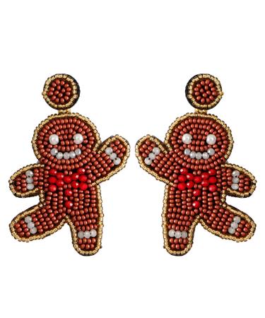 Feyley earrings cute bear earrings for women pearl bear droving charming jewelry for women girls bohemia-ear studs birthday