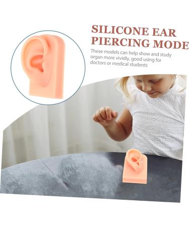 VILLFUL Khaki Silicone Ear Model for Jewelry Display and Earrings Piercing - Buy Online on GoSupps.com