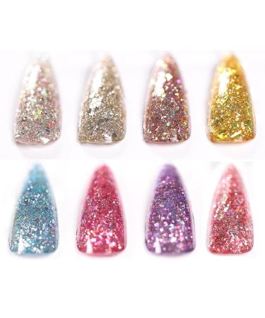 MEMEDA Glitter Gel Nail Polish - Sparkly UV LED Soak Off Varnish 0.5 fl oz | Aerolite-02 - Buy Online on GoSupps.com