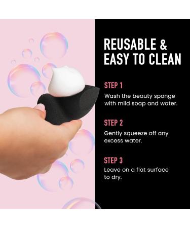 Frankie Rose Cosmetics Makeup Sponge Polyurethane Rectangular All Skin Types For Foundations Concealer Powders Wet or Dry Use - Buy Online on GoSupps.com