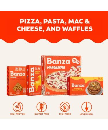 Banza Chickpea Spaghetti Pasta - High Protein -20g- Gluten Free Healthy Pasta - 8oz - Buy Online on GoSupps.com