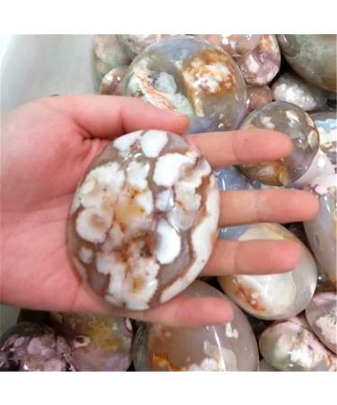 Natural Crystal Rough 1pcs Natural Minerals and Stones Cherry Blossom Agate Palm Stone for Quartz Crystal Home Decoration - Buy Online on GoSupps.com