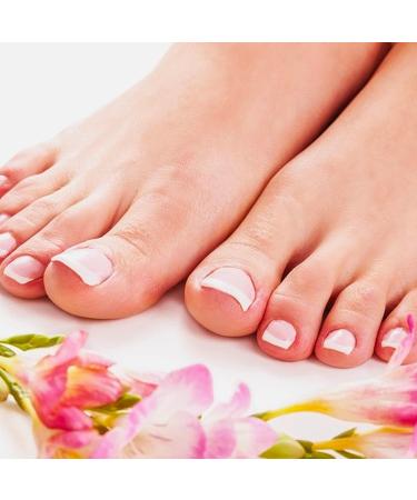 24pcs French False Toenails Tips Stick on Toenails Natural Press on Toenails Pink Short Fake Toe Nails for Women Nail Decorations (Pink) - Buy Online on GoSupps.com
