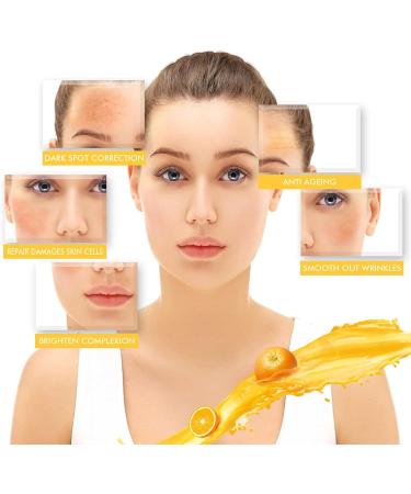 Vitamin C Serum for Face Vitamin C Dark Spot Corrector Age Spot Remover for Face Brightening Dark Spots Remover for Face Anti Aging Serum for Women & Men Essence Skincare Serum with 20% Vitamin C - Buy Online on GoSupps.com