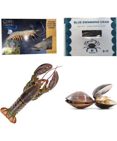 Seafood Boil Box 1 - Lobster, Blue Crabs, Shrimp, Clams - 4.2kg - Buy Online on GoSupps.com