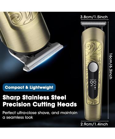 Beard Trimmer for Men - 6-in-1 Waterproof Hair Clipper & Electric Razor | Professional Grooming Kit for Mustache Face Body Nose & Ear Hair - Buy Online on GoSupps.com