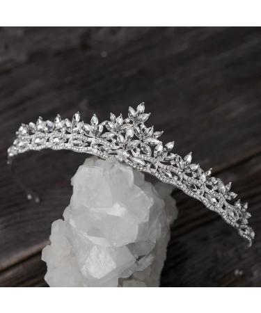 SWEETV Rhinestone Wedding Tiara - Princess Bridal Crown for Bride & Flower Girls | Silver+Clear - Buy Online on GoSupps.com