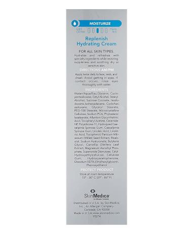 SkinMedica Replenish Hydrating Cream 2 Oz - Moisturizing Skin Care - Buy Online on GoSupps.com