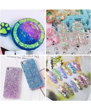 Glow in The Dark Face Body Glitter Set - 18 Luminous Colors with Glue, Holographic Chunky Glitter for Eye Nail Art - Long Lasting Sparkling Makeup for Halloween & Festivals - Buy Online on GoSupps.com