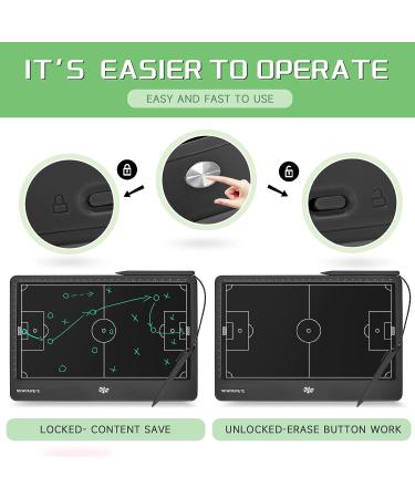Newnaivete 12.8 inch Electronic Football Coach Board with LCD Display and Stylus Pen - Soccer Tactical Training Tool for Coaches - Buy Online on GoSupps.com