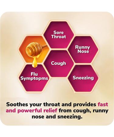 Robitussin Honey Severe Cough Flu & Sore Throat Nighttime Max Syrup 8 oz - Ages 12+ | Fast Relief - Buy Online on GoSupps.com