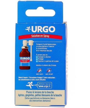 Urgo Oral Spray 15ml for Mouth Wounds and Injuries - Buy Online on GoSupps.com