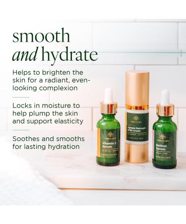 Tree of Life Rejuvenation Pack | Vitamin C Serum Retinol Serum & Matrixyl 3000 Cream - Tighten & Lift Trio (3x1oz) - International Shipping - Buy Online on GoSupps.com