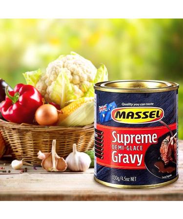Massel Sauce Powder Vegan Gluten Free Kosher Certified Supreme Demi Glace Flavour - 4.5 Oz - Pack Of 3 - Buy Online on GoSupps.com