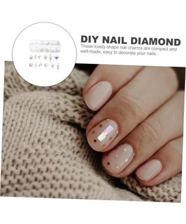 COHEALI 1 Box Diy Diamond Nail Art Set Nail Salon Decor Diy Charms Nail Charms Manicure Decoration Nail Art Embellishment Nail Rhinestones Decor Nail Decors Girl Supplies Metal - Buy Online on GoSupps.com