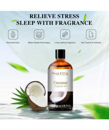 Purify Your Space with PHATOIL Coconut Fragrance Oil - 100ml for Aromatherapy, Candle & Soap Making - Buy Online on GoSupps.com