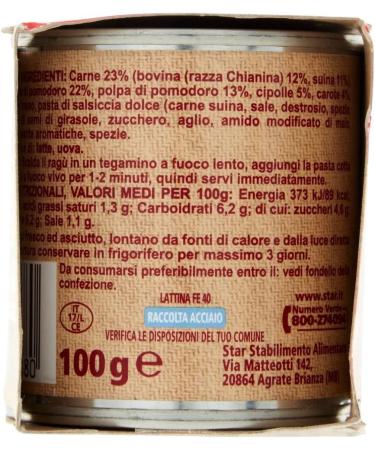  Italian Gourmet E.R. My Gran rag Star Tuscan Inspiration Lot de 6 sauce tomate au b uf Chianina 2 x 100 g de soupe aux tomates + polpa italien gourmet 400 g - Buy Online on GoSupps.com