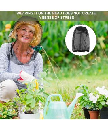 ZADFHSI Mosquito Head Net Anti Insect Midge Net Head Cover Head Net Mesh for Outdoor Hiking Camping Fishing (black) - Buy Online on GoSupps.com