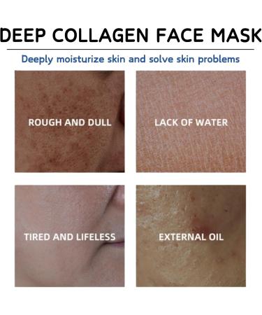 Collagen Mask - Korean Face Mask - Bio Deep Collagen Face Mask - Collagen Face Mask - Collagen Mask Overnight - Face Masks Skincare for Hydrating Nourishing Repairing - Overnight Face Mask - Skin Care 5 - Buy Online on GoSupps.com