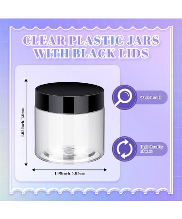 150 Pieces Plastic Container Jars with Lids Round Clear Cosmetic Jars Empty Clear Plastic Jars for Lotion Cream Ointments Makeup Eye Shadow Rhinestone Samples Pot Travel Storage (2 oz) - Buy Online on GoSupps.com