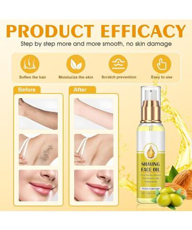 Huile Post Epilation Huile Apres Epilation Cire pour pilation et Pr et Post Rasage Kit de Dermaplaning Visage avec Rasoir Visage 100ml - Buy Online on GoSupps.com