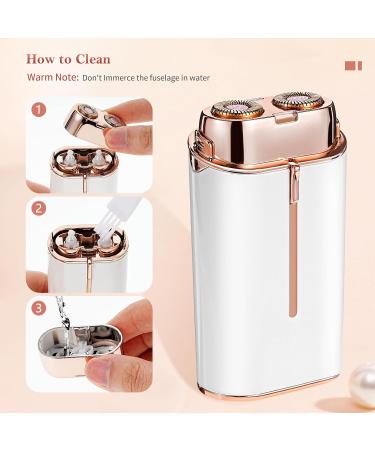 Luckits Electric Razor for Women - Painless Bikini Trimmer & Rechargeable Lady Shaver with Smart Light - Cordless Facial Hair Remover for Bikini Legs Arm Underarm - Buy Online on GoSupps.com