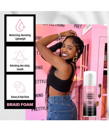 Immetee Braid Foam Hair Mousse 150ml - Extra Hold, High Shine, Moisturizing Hair Control for Braids, Twists, and Locks - Buy Online on GoSupps.com