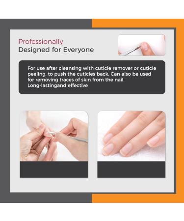 Suvorna Cuticle Pusher & Nail Cleaner | Gel Nail Polish Remover for Manicure & Pedicure | Stainless Steel Hand Foot & Nail Tools | Dual-Head Cuticle Care & Nail Care Tool for Salon Spa & Home Use - Buy Online on GoSupps.com