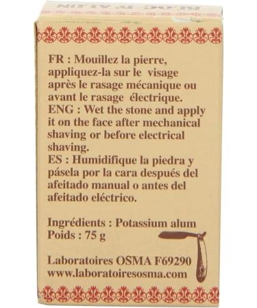 Osma Bloc - Soothing Alum Block 75g | Osma Laboratoires | International Shipping Available - Buy Online on GoSupps.com