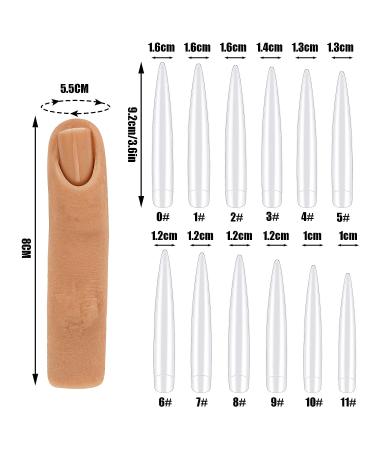 120pc Silicone Practice Finger Set for Nail Training & Manicure Art - Buy Online on GoSupps.com
