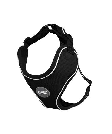 DDOXX Reflecting Airmesh Step -in Dog harness - adjustable breast puppy dishes for all sizes - XL (black) neck: 42-58 cm |Breast: 52-76 cm black
